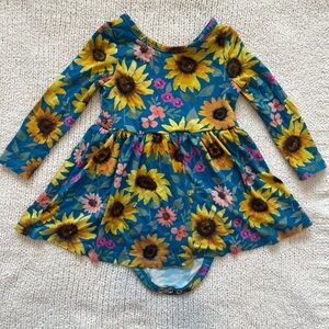 Little Sleepies Sunflower Fields Twirl Dress